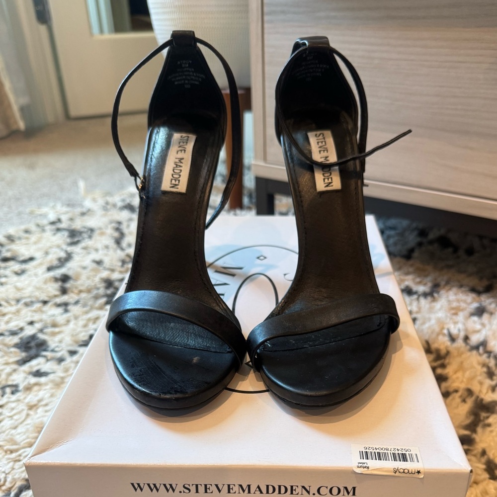Steve Madden Stecy Black Women's Heels